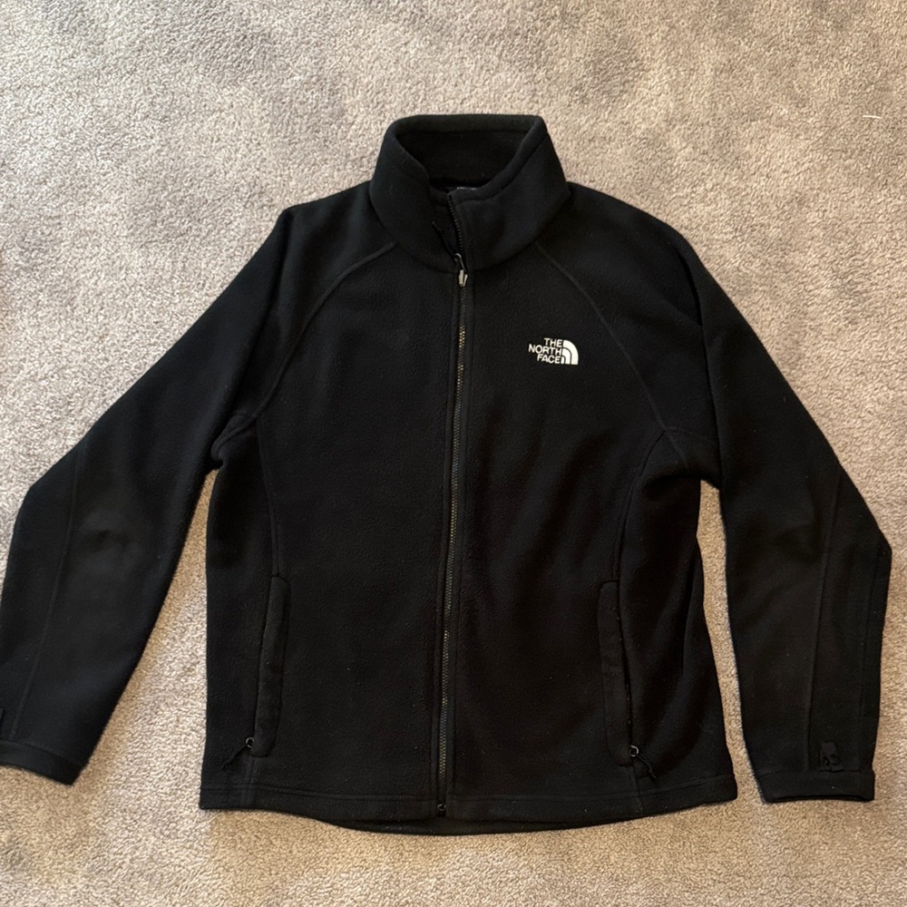 The North Face Classic Black Full-Zip Fleece